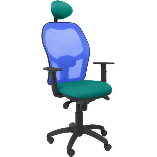 Chaise Jorquera Avec Appui-tête Bleu/turquoise