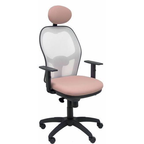 Chaise Jorquera Avec Appui-tête Blanc/rose