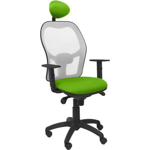 Chaise Jorquera Avec Appui-tête Gris/pistache