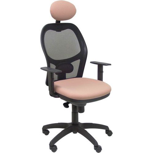 Chaise Jorquera Avec Appui-tête Noir/rose