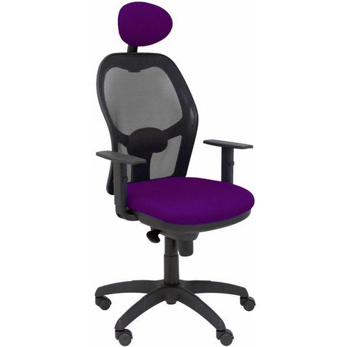 Chaise Jorquera Avec Appui-tête Noir/violet