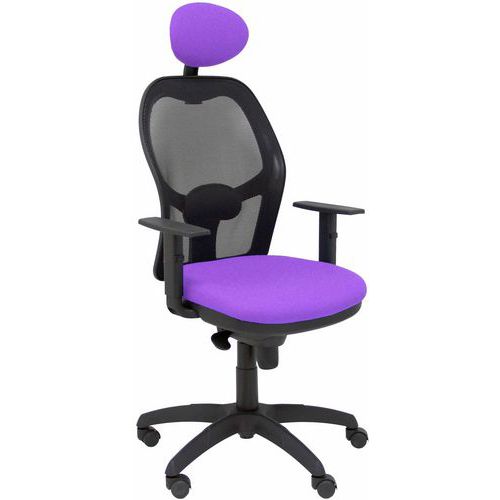 Chaise Jorquera Avec Appui-tête Noir/lila