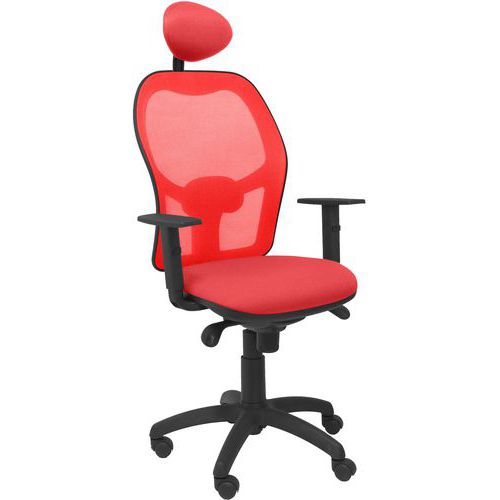 Chaise Jorquera Avec Appui-tête Rouge/rouge