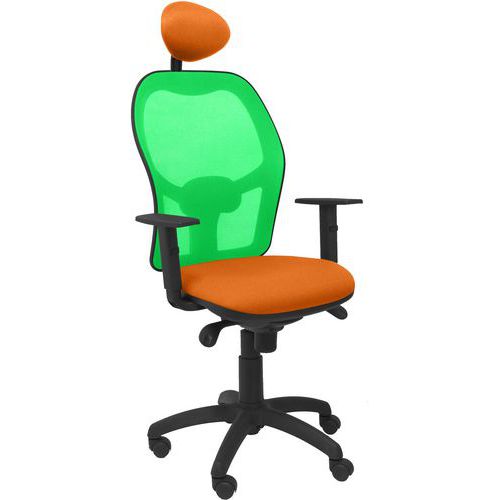 Chaise Jorquera Avec Appui-tête Vert/orange
