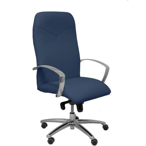 Fauteuil De Direction Caudete Similicuir - Bleu Marine