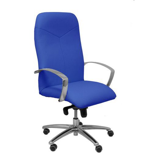 Fauteuil De Direction Caudete Similicuir - Bleu