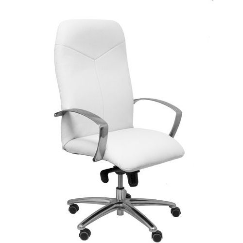 Fauteuil De Direction Caudete Cuir - Blanc