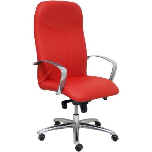 Fauteuil De Direction Caudete Cuir - Rouge