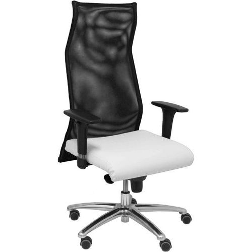 Fauteuil De Direction Sahuco Similicuir - Blanc