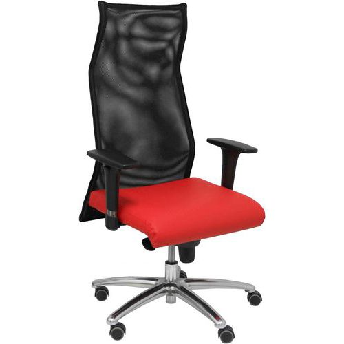 Fauteuil De Direction Sahuco Similicuir - Rouge