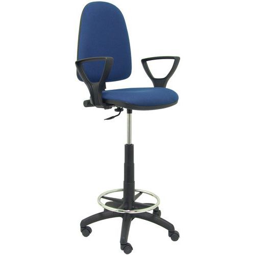 Tabouret Ayna à Bras Fixe - Roue Nylon - Bleu Marine