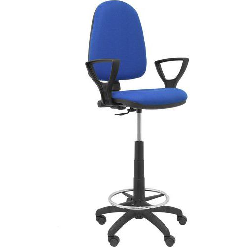 Tabouret Ayna à Bras Fixe - Roue Nylon - Bleu