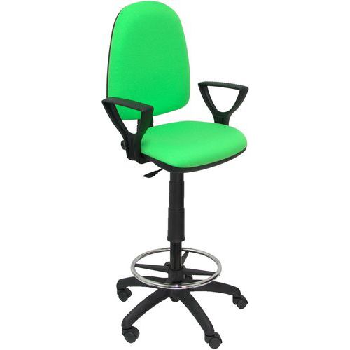 Tabouret Ayna à Bras Fixe - Roue Nylon - Pistache