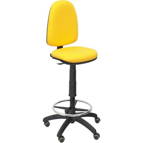 Tabouret Ayna Sans Accoudoirs - Roue Parquet - Jaune