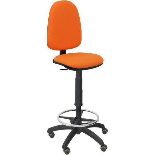 Tabouret Ayna Sans Accoudoirs - Roue Parquet - Orange