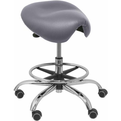 Tabouret Alatoz Similicuir - Gris
