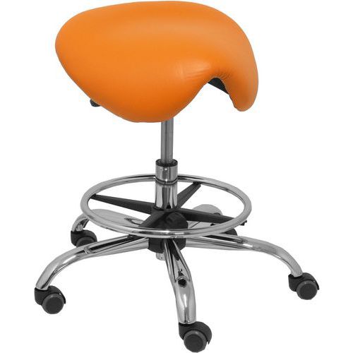 Tabouret Alatoz Similicuir - Orange