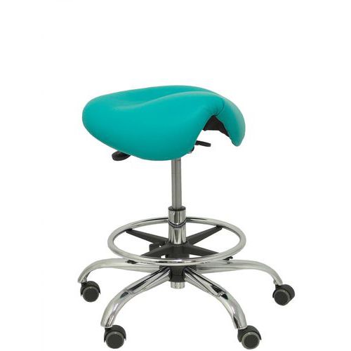 Tabouret Alatoz Similicuir - Turquoise