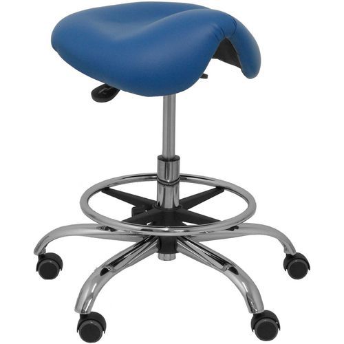 Tabouret Alatoz Similicuir - Bleu