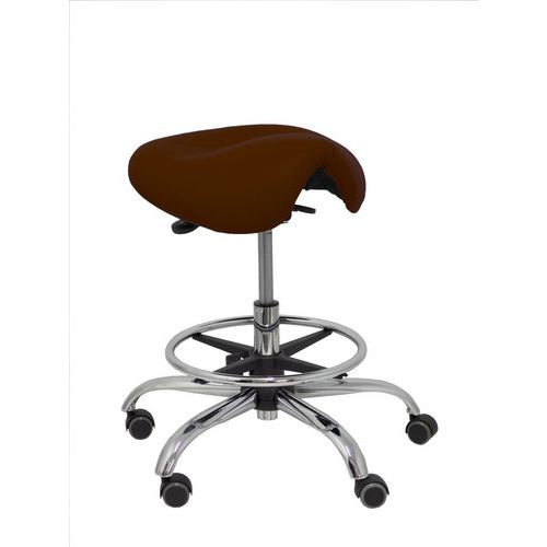 Tabouret Alatoz Similicuir - Brun