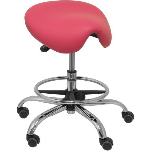 Tabouret Alatoz Similicuir - Rose