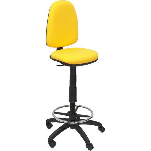 Tabouret Ayna Sans Accoudoirs - Roue Nylon - Jaune