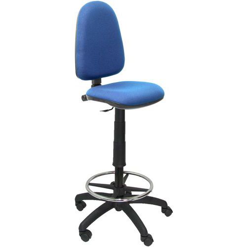 Tabouret Ayna Sans Accoudoirs - Roue Nylon - Bleu Marine