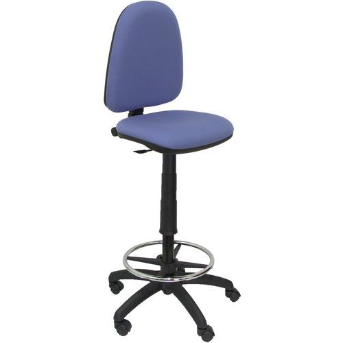 Tabouret Ayna Sans Accoudoirs - Roue Nylon - Bleu Clair