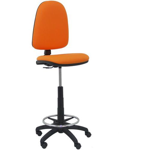 Tabouret Ayna Sans Accoudoirs - Roue Nylon - Orange