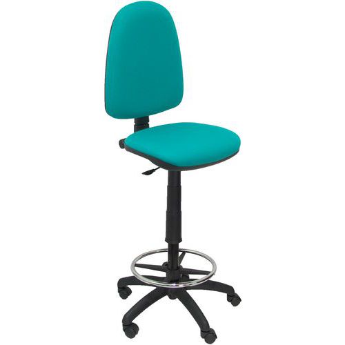 Tabouret Ayna Sans Accoudoirs - Roue Nylon - Turquoise