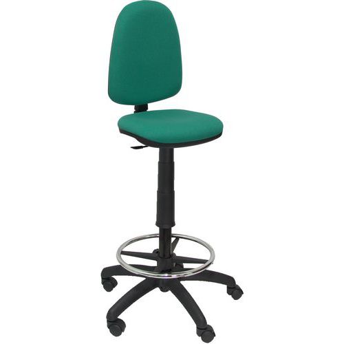 Tabouret Ayna Sans Accoudoirs - Roue Nylon - Vert Émeraude