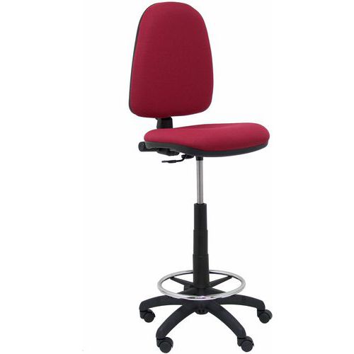 Tabouret Ayna Sans Accoudoirs - Roue Nylon - Bordeaux