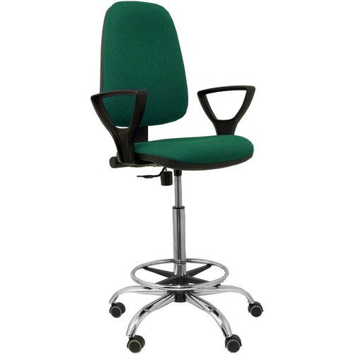 Tabouret Sierra Accoudoirs Fixes - Vert Bouteille