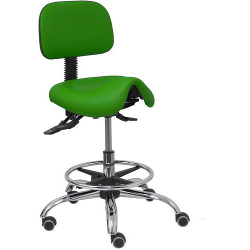 Tabouret Zarza En Similicuir - Vert