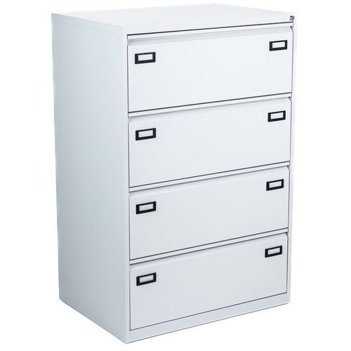 Credence 4 Tiroirs H32 Cm Gris