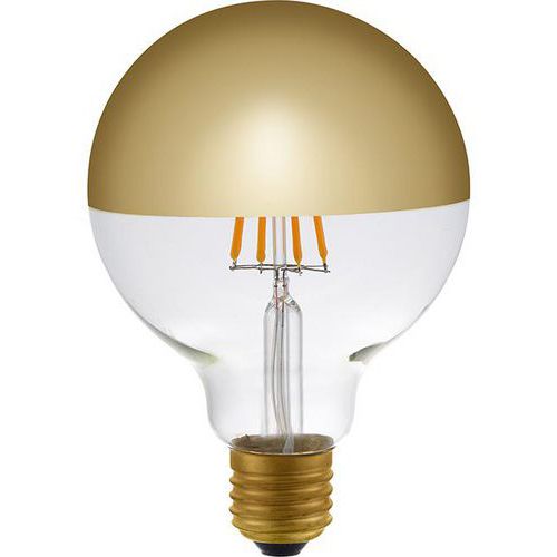Ampoule G95 Led E27 à Tête Miroir 4w Coloris Doré