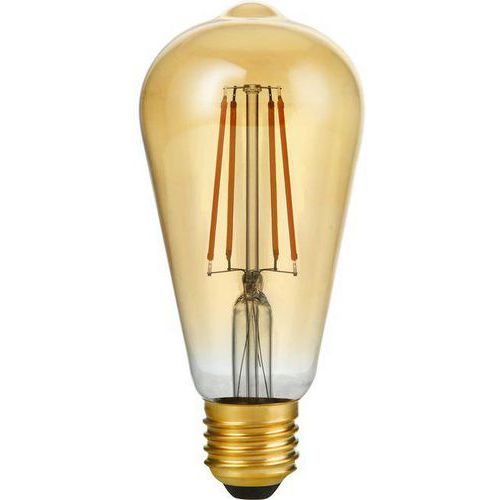 Ampoule Rustika St64 Led E27 640 Lm 8w Coloris Doré