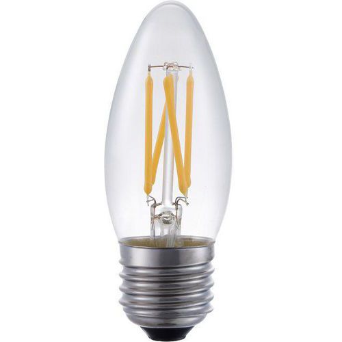 Ampoule Bougie Led C35x100 E27 4w 320 Lm Clair
