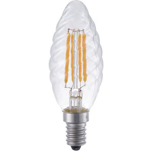 Ampoule Bougie Torsadée Led E14 C35 4w 250 Lm Clair