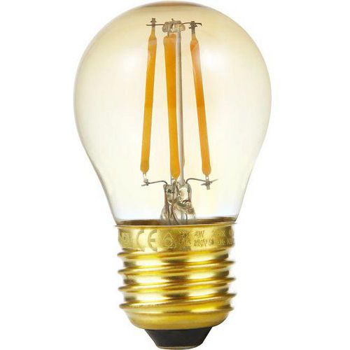 Ampoule Filament G45 Led 250 Lm 4w Coloris Doré