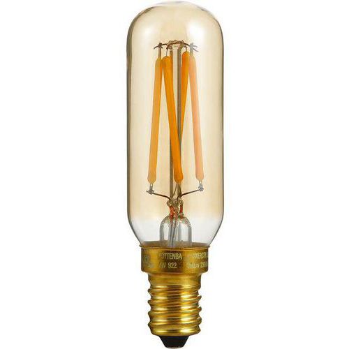 Ampoule Led Tube E14 T25x85 4w Coloris Doré