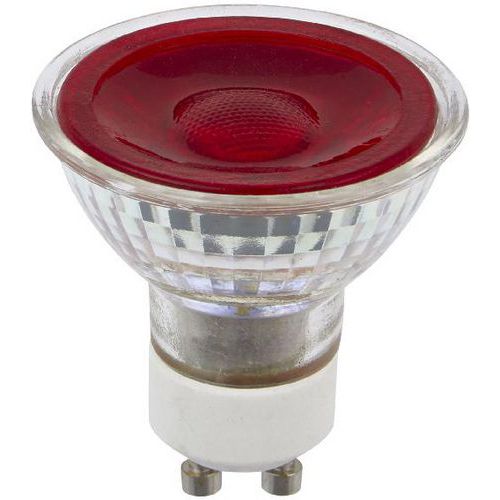 Spot Led Gu10 Mr16 En Verre Rouge Dimmable