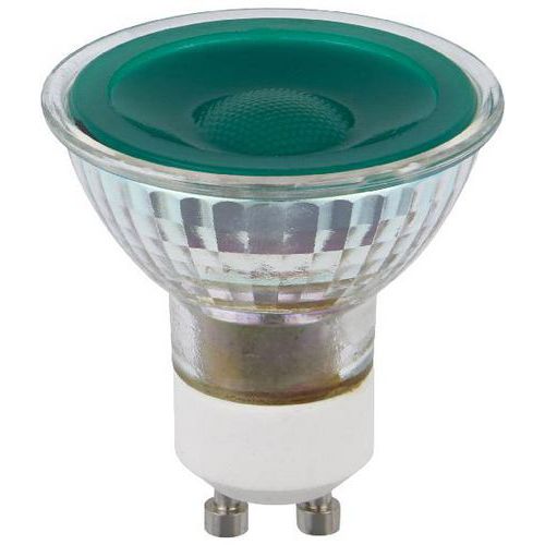 Spot Led Gu10 Mr16 En Verre Vert Non-dimmable