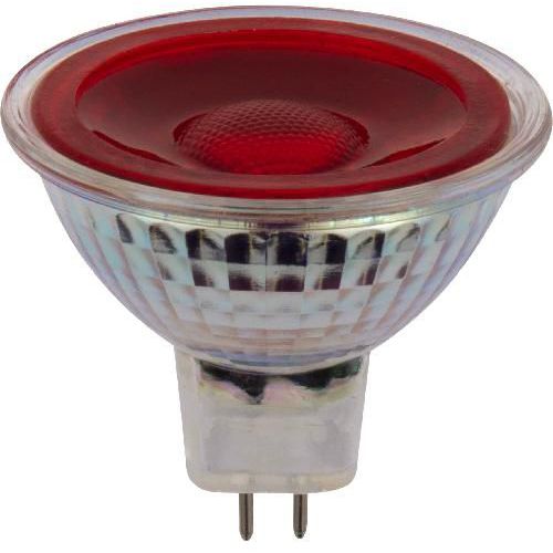 Spot Led Gu5.3 Mr16 50x47.5 En Verre Rouge
