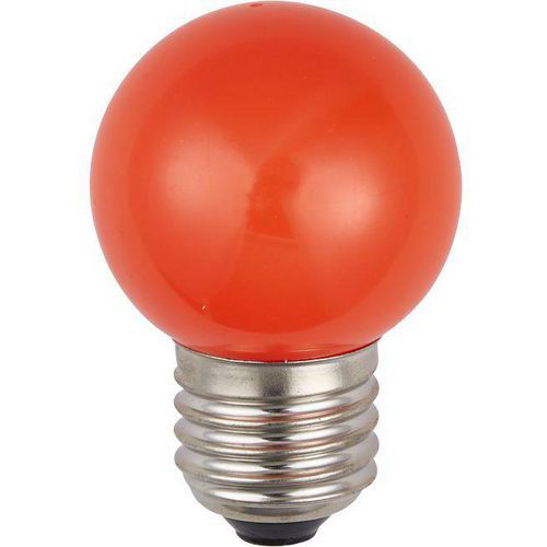 Ampoule Led E27 G45x72 1w Coloris Rouge Opale