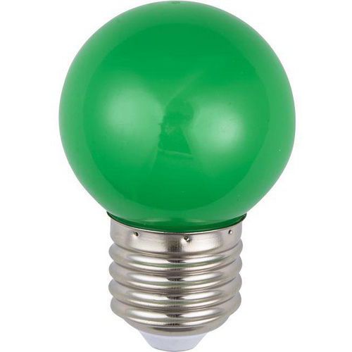 Ampoule Led E27 G45x68 1w Coloris Vert Opale