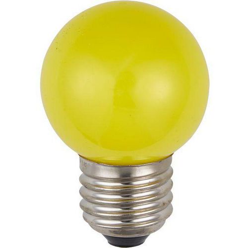 Ampoule Led E27 G45x72 1w Coloris Jaune Opale