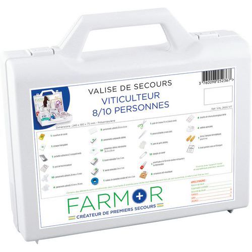 Valise De Secours Viticulteur 8/10 Personnes