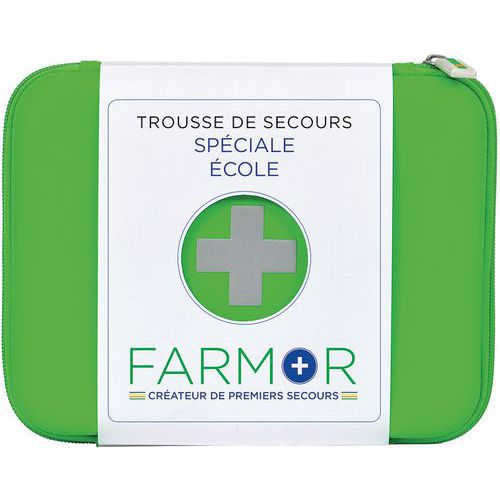 Trousse De Secours Ã‰cole Grand Model En Pu Vert Fluo