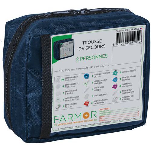 Trousse De Secours 2 Personnes Verte